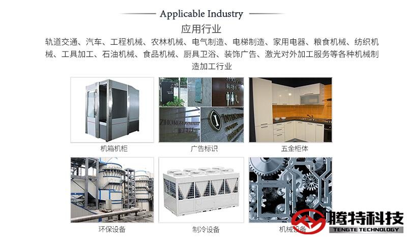 激光切割機應用行業廣泛